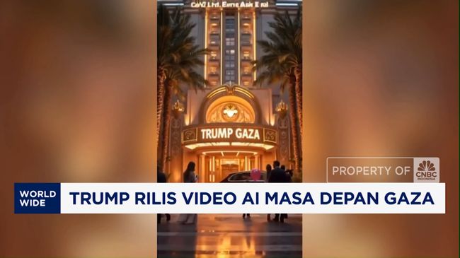 Mau Ambil Alih Gaza, Trump Rilis Video AI Masa Depan Gaza