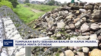 Video: Tumpukan Batu Sebabkan Banjir di Kapuk Muara