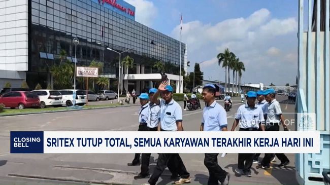 Sritex Tutup Total, Semua Karyawan Terakhir Kerja Hari Ini