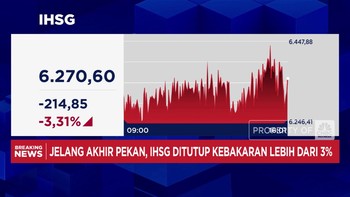 Video: IHSG Babak Belur, Terjun ke Level 6.268,34