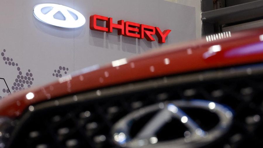 Logo Chery. (REUTERS/Anton Vaganov/File Photo)