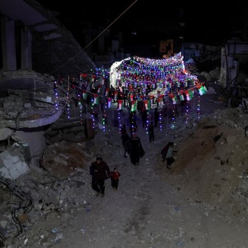 Potret Warga Gaza Palestina Menyambut Ramadan Saat Gencatan Senjata