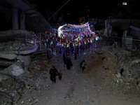 Potret Warga Gaza Palestina Menyambut Ramadan Saat Gencatan Senjata