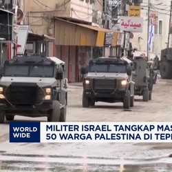Video: Militer Israel Tangkap Massal 50 Warga Palestina di Tepi Barat