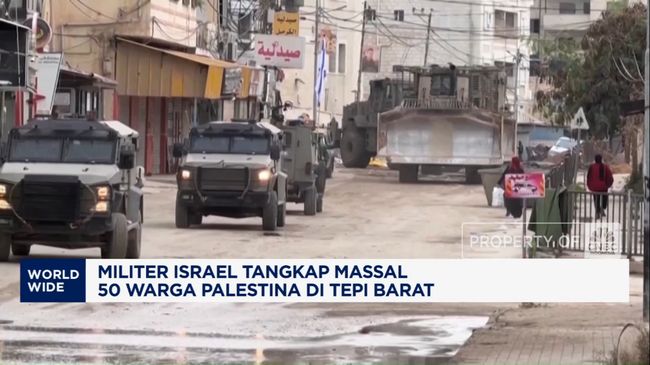 Militer Israel Tangkap Massal 50 Warga Palestina di Tepi Barat