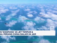 Video: Taiwan 'Dikepung' 45 Jet Tempur & 14 Kapal Perang China