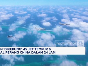 Video: Taiwan 'Dikepung' 45 Jet Tempur & 14 Kapal Perang China