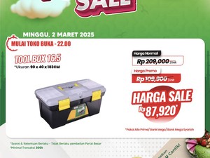 Banjir Diskon Transmart Full Day Sale, Tool Box Cuma Rp 87 Ribu