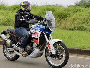 Jangan Kaget! Segini Biaya Bensin Touring Jakarta-Sukabumi Naik Moge Aprilia Tuareg 660