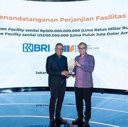 BRI Berikan Fasilitas Kredit Kepada Indonesia Infrastructure Finance