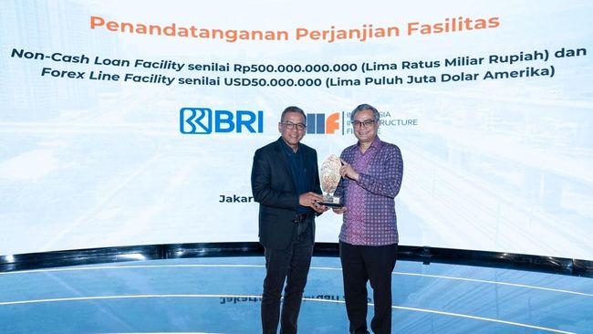 BRI Berikan Fasilitas Kredit Kepada Indonesia Infrastructure Finance