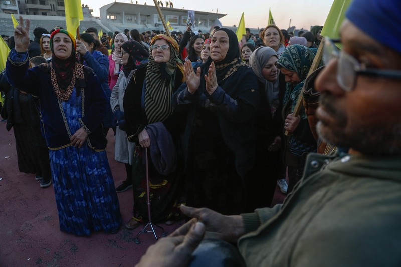 Militan Kurdi mengumumkan gencatan senjata dengan Turki menyusul seruan penting dari pemimpin Partai Pekerja Kurdistan (PKK) yang dipenjara, Abdullah Ocalan, yang meminta kelompok itu membubarkan diri. (Photo by Delil SOULEIMAN / AFP) Militan Kurdi mengumumkan gencatan senjata dengan Turki menyusul seruan penting dari pemimpin Partai Pekerja Kurdistan (PKK) yang dipenjara, Abdullah Ocalan, yang meminta kelompok itu membubarkan diri. (Photo by Delil SOULEIMAN / AFP)