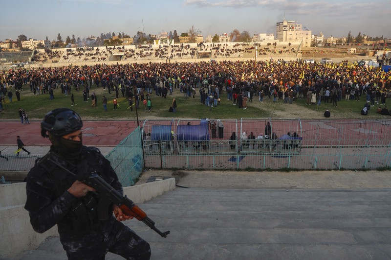 Militan Kurdi mengumumkan gencatan senjata dengan Turki menyusul seruan penting dari pemimpin Partai Pekerja Kurdistan (PKK) yang dipenjara, Abdullah Ocalan, yang meminta kelompok itu membubarkan diri. (Photo by Delil SOULEIMAN / AFP)