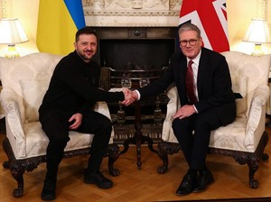 Zelensky Diterima PM Inggris Usai Cekcok dengan Trump