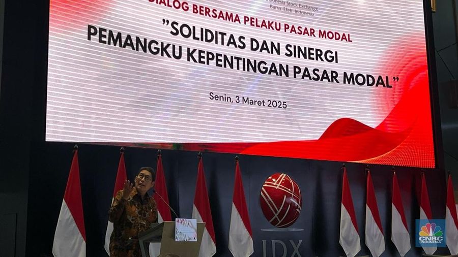 Bursa Efek Indonesia mengumpulkan para pemangku kepentingan pasar modal, Senin (3/3/2025). CNBC Indonesia/Wahyu Daniel