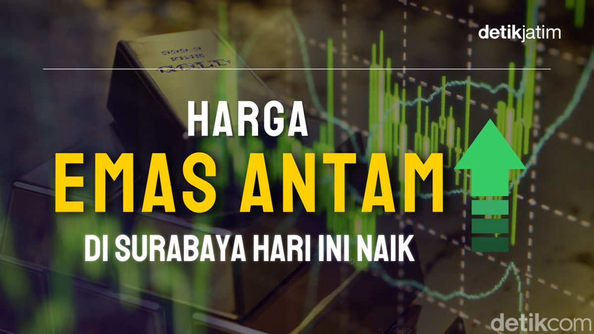 Harga Emas Antam Hari Ini Naik Rp 80.000, Jadi Rp 2.725.000 per Gram