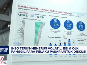 Video:IHSG Terus Volatil, BEI & OJK Panggil Pelaku Pasar Untuk Diskusi