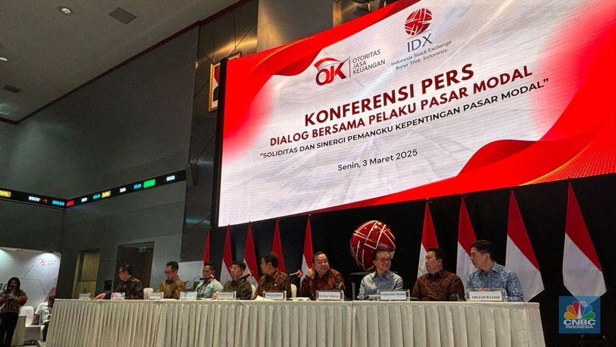 Pelaku Pasar Modal Solid, IHSG Langsung Terbang 4%. (CNBC Indonesia/Wahyu Daniel)