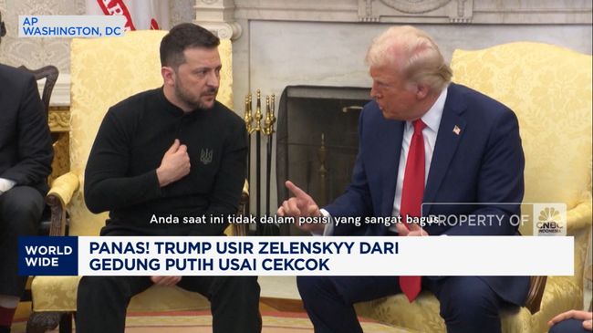 Video: "Kopdar" Trump-Zelenskyy "Panas" dan Berakhir Cekcok