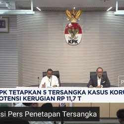 KPK Tetapkan 5 Tersangka Kasus Korupsi LPEI, Kerugian Rp 11,7 T