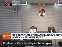 KPK Tetapkan 5 Tersangka Kasus Korupsi LPEI, Kerugian Rp 11,7 T
