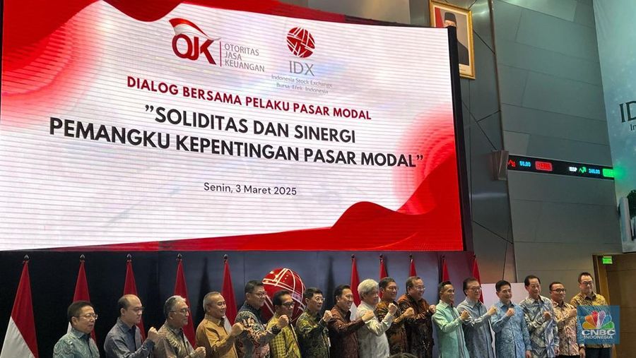 Pelaku Pasar Modal Solid, IHSG Langsung Terbang 4%. (CNBC Indonesia/Wahyu Daniel)