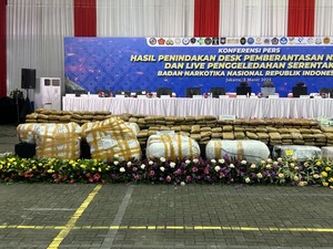 Penampakan Ganja-Sabu Rp 1 T hingga Mobil Mewah Sitaan Desk Berantas Narkoba