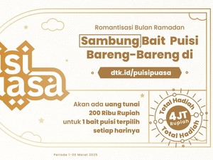 Bikin 1 Bait Puisi Puasa, Raih Hadiah Uang Setiap Hari Total Rp 4 Juta!