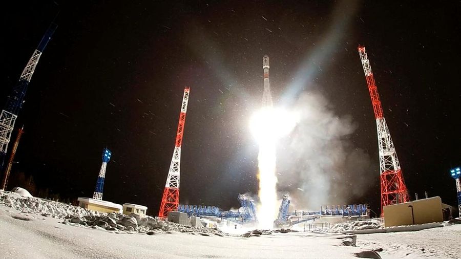 A Soyuz-2.1b rocket booster carrying a spacecraft for defence purposes blasts off from its launchpad at the Plesetsk Cosmodrome in the Arkhangelsk region, Russia, in this still image from video released March 3, 2025. Russian Defence Ministry/Handout via REUTERS ATTENTION EDITORS - THIS IMAGE HAS BEEN SUPPLIED BY A THIRD PARTY. NO RESALES. NO ARCHIVES. MANDATORY CREDIT.