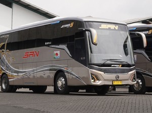 PO SAN Rilis Bus Baru: Bodi Adiputro Jetbus5, Sasis Golden Dragon