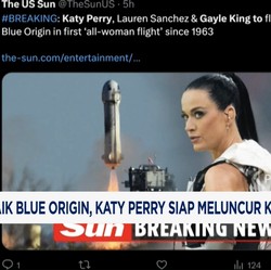 Video: Naik Blue Origin, Katy Perry Siap Meluncur ke Luar Angkasa
