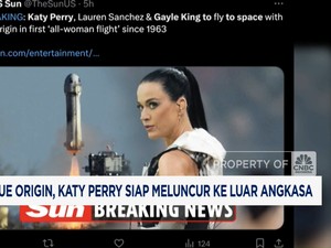  Naik Blue Origin, Katy Perry Siap Meluncur ke Luar Angkasa