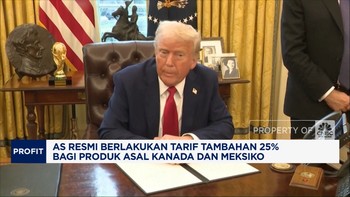 Video: AS Resmi Berlakukan Tarif 25% Bagi Produk Asal Kanada & Meksiko