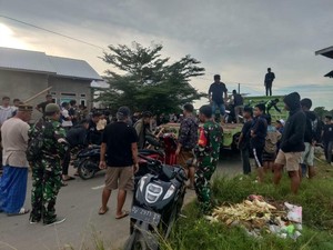 TNI-Polri Bubarkan Balap Liar di Cenrana Bone, 57 Motor-1 Mobil Diamankan