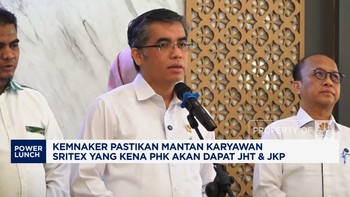 Video: Kemnaker Jamin Mantan Karyawan Sritex Yang Kena PHK Dapat JHT