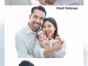 Momen Kocak di Balik Pemotretan Keluarga Kiky Saputri, Pakai Celana Kolor