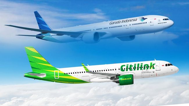 Hore! Garuda dan Citilink Turunkan Harga Tiket Pesawat Lebaran 14%