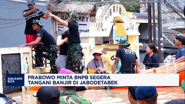 Video: Prabowo Perintahkan BNPB Segera Tangani Banjir Jabodetabek