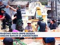 Video: Prabowo Perintahkan BNPB Segera Tangani Banjir Jabodetabek