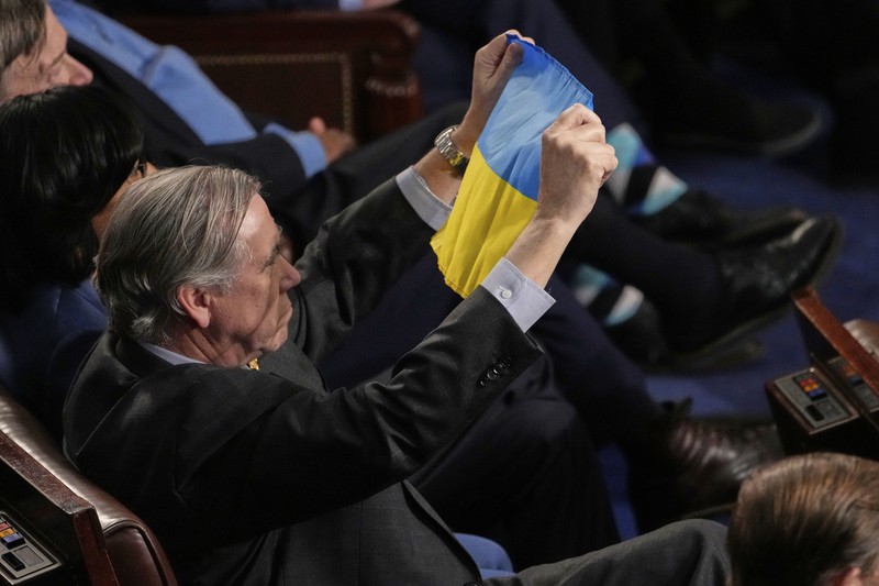 Sejumlah anggota partai Demokrat protes-walkout saat Trump pidato di Kongres. (AP Photo/Ben Curtis) Sejumlah anggota partai Demokrat protes-walkout saat Trump pidato di Kongres. (AP Photo/Ben Curtis)