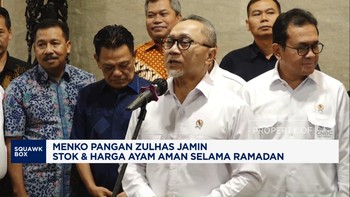 Video: Zulhas Jamin Stok dan Harga Ayam Aman Selama Ramadhan