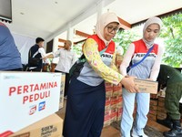 Relawan Pertamina Peduli Bantu Warga Terdampak Banjir Bekasi