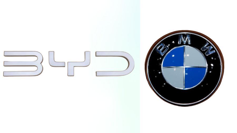 Foto Kombinasi Logo BYD - BMW