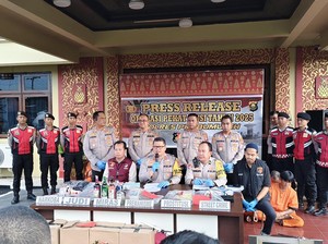 Polisi Ringkus Belasan Pelaku Kejahatan di Prabumulih