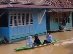 Kecamatan Rawas Ilir di Muratara Masih Terendam Banjir, Listrik 8 Hari Padam