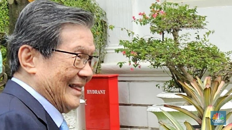 Pengusaha RI, Hilmi panigoro menemui Presiden Prabowo Subianto di Istana Kepresidenan. (վ/Emir Yanwardhana)
