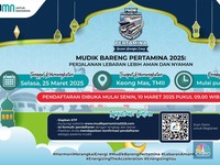 Buruan Daftar, Pertamina Siapkan 5 Ribu Kursi Mudik Gratis di 2025