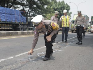 Polisi Survei Jalur Blackspot-Trouble Spot di Gresik Jelang Arus Mudik