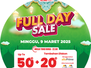 Besok Transmart Full Day Sale Datang Lagi! Diskon Melimpah 50% + 20%