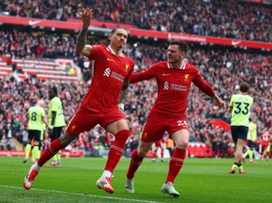 Klasemen Liga Inggris: Liverpool Unggul 16 Poin di Puncak